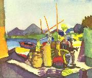 August Macke, Landschaft bei Hammamet